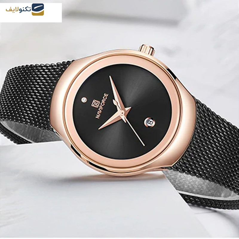 ساعت مچی عقربه ای زنانه نیوی فورس مدل NF5004-BL-RG ساعت مچی عقربه ای زنانه نیوی فورس مدل NF5004-BL-RG