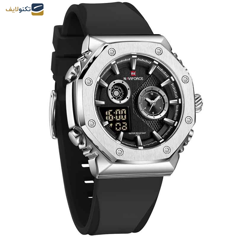 ساعت مچی دیجیتال مردانه نیوی فورس مدل NF9216 S B B ساعت مچی دیجیتال مردانه نیوی فورس مدل NF9216 S B B