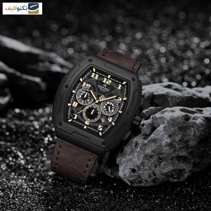 ساعت مچی عقربهای مردانه نیوی فورس مدل NF8053 BR BK CR ساعت مچی عقربهای مردانه نیوی فورس مدل NF8053 BR BK CR
