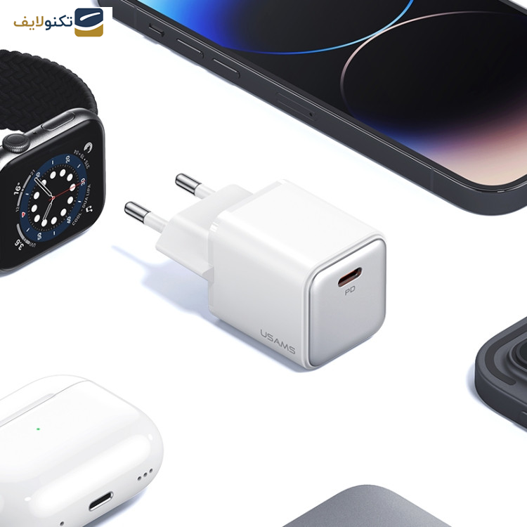 شارژر دیواری 30 وات یوسمز مدل US-CC186 شارژر دیواری 30 وات یوسمز مدل US-CC186