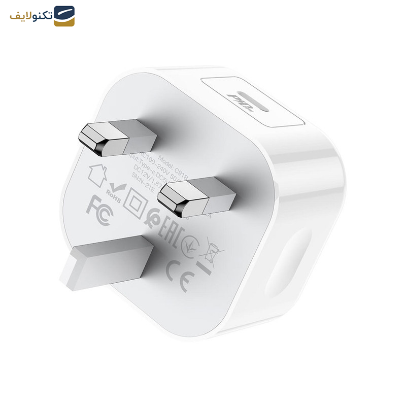 شارژر دیواری 20 وات هوکو مدل C91B USB شارژر دیواری 20 وات هوکو مدل C91B USB
