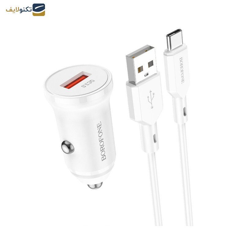 شارژر فندکی بروفون مدل BZ18 QC3.0 18W به همراه کابل تبدیل USB-C شارژر فندکی بروفون مدل BZ18 QC3.0 18W به همراه کابل تبدیل USB-C
