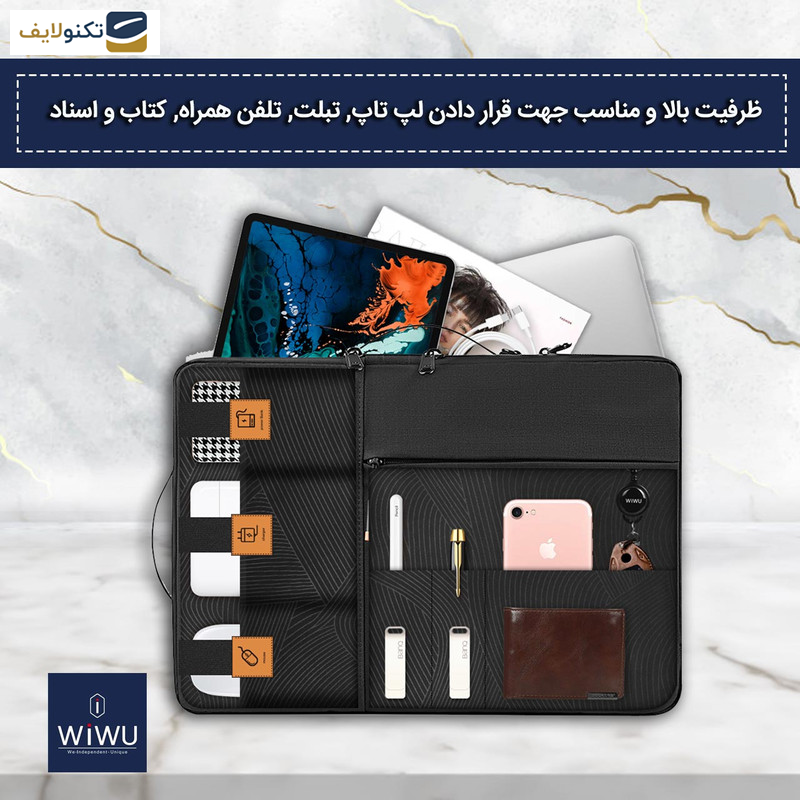 کیف لپ تاپ ویوو مدل Alpha Double Layer Sleeve مناسب برای لپ تاپ 15.6 اینچی کیف لپ تاپ ویوو مدل Alpha Double Layer Sleeve مناسب برای لپ تاپ 15.6 اینچی