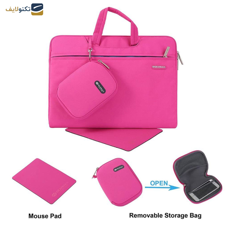 کیف لپ تاپ ویوو مدل Campus Slim Case GM3910 مناسب برای لپ تاپ سایز 15.4 اینچی به همراه کیف لوازم جانبی  کیف لپ تاپ ویوو مدل Campus Slim Case GM3910 مناسب برای لپ تاپ سایز 15.4 اینچی به همراه کیف لوازم جانبی