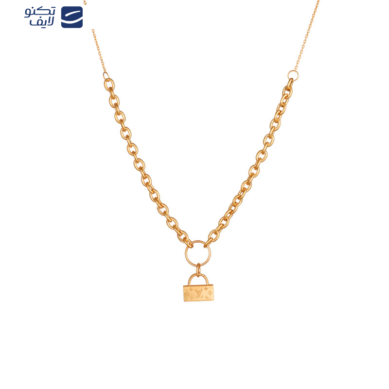 گردنبند طلا 18 عیار طرح قفل لویی ویتونLV گردنبند طلا 18 عیار طرح قفل لویی ویتونLV