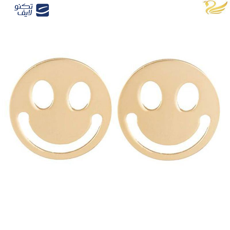 گوشواره طلا 18عیار   طرح ایموجی لبخند گوشواره طلا 18عیار   طرح ایموجی لبخند