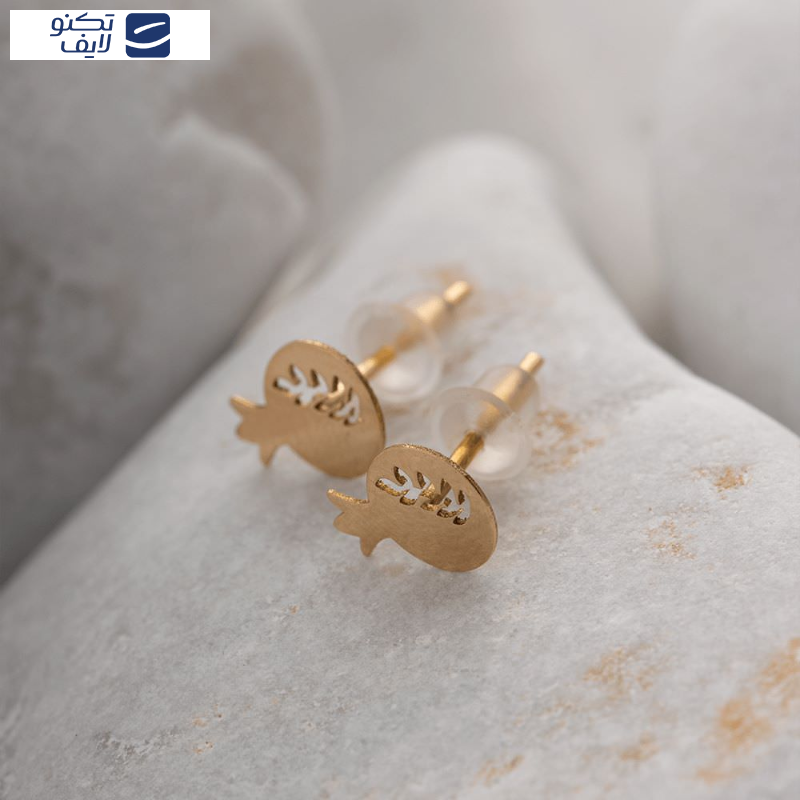 گوشواره طلا 18عیار  انار و برگ یلدایی گوشواره طلا 18عیار  انار و برگ یلدایی