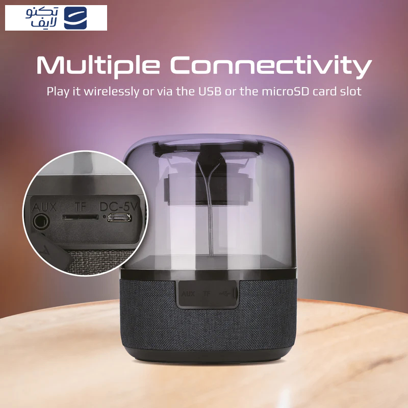 اسپیکر بلوتوثی قابل حمل پرومیت مدل GLITZ-L.BLACK اسپیکر بلوتوثی قابل حمل پرومیت مدل GLITZ-L.BLACK