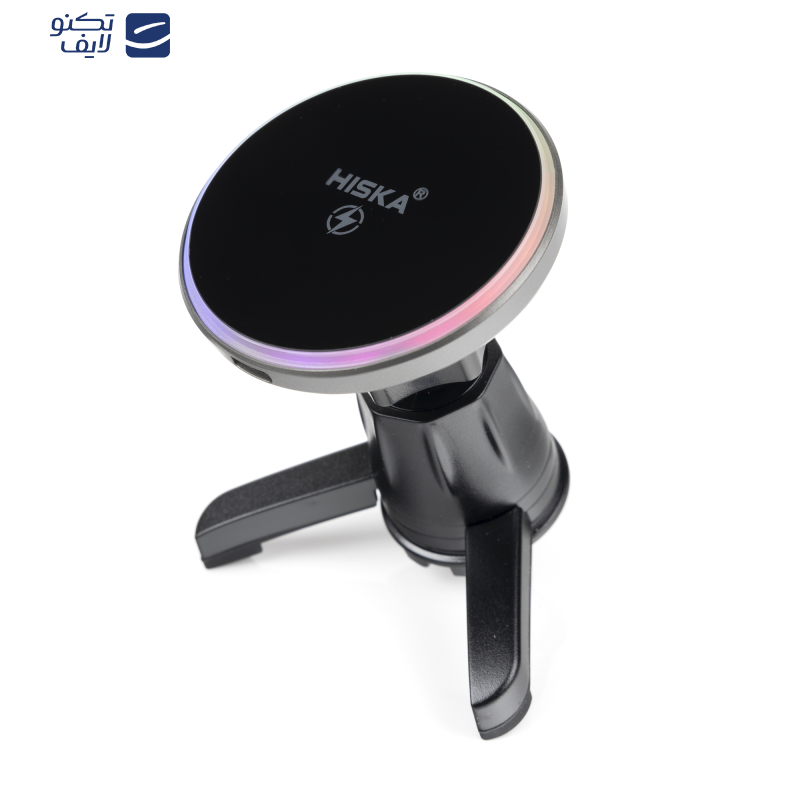 پایه نگهدارنده و شارژر وایرلس گوشی موبایل هیسکا مدل HK-2352W پایه نگهدارنده و شارژر وایرلس گوشی موبایل هیسکا مدل HK-2352W