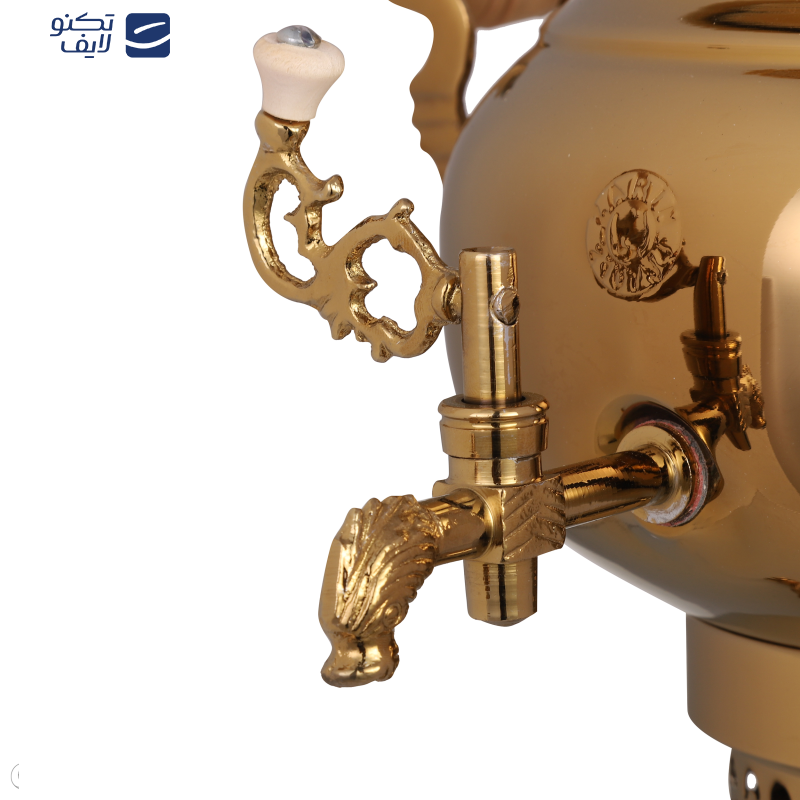 سماور ذغالی زرین مدل زرینه طلائی کد 301 ظرفیت 4 لیتر سماور ذغالی زرین مدل زرینه طلائی کد 301 ظرفیت 4 لیتر