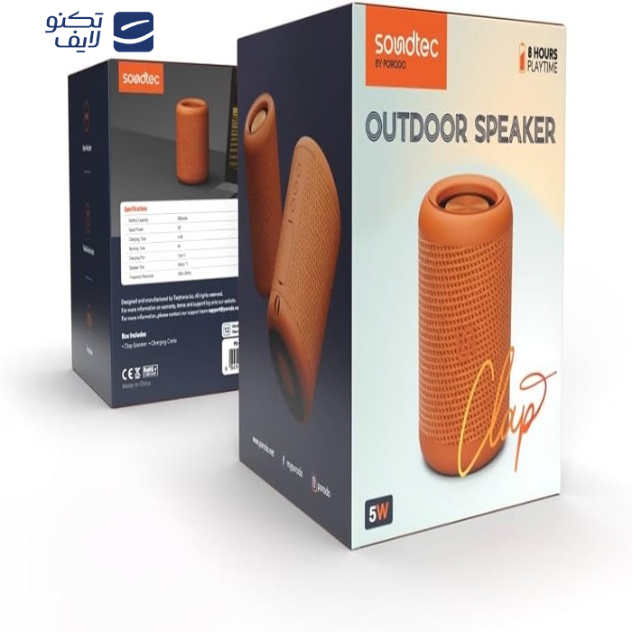 اسپیکر قابل حمل پرودو مدل Soundtec Clap PD-STWPBS اسپیکر قابل حمل پرودو مدل Soundtec Clap PD-STWPBS