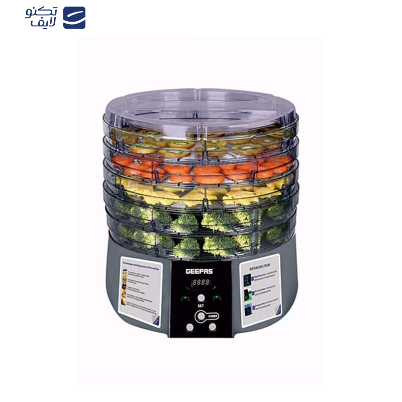 میوه و سبزی خشک کن جی پاس مدل GFD63013UK میوه و سبزی خشک کن جی پاس مدل GFD63013UK