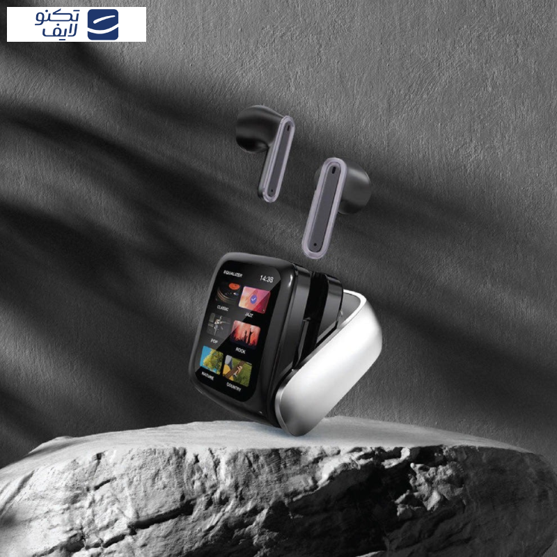 هدفون بلوتوثی گرین لاین مدل Smart Display Earbuds  هدفون بلوتوثی گرین لاین مدل Smart Display Earbuds