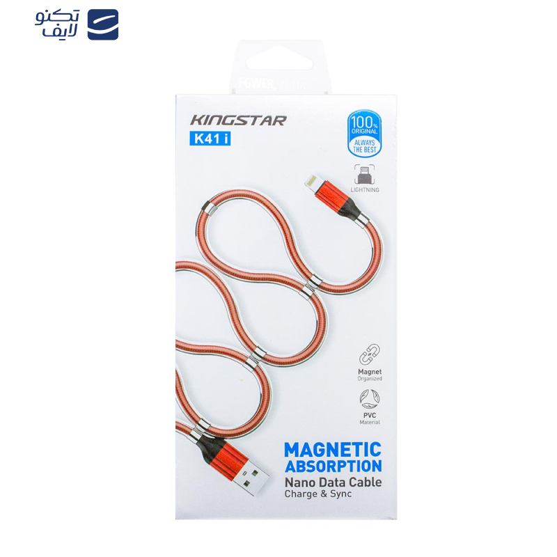 کابل تبدیل USB به لایتنینگ کینگ استار مدل K41i طول 1متر کابل تبدیل USB به لایتنینگ کینگ استار مدل K41i طول 1متر
