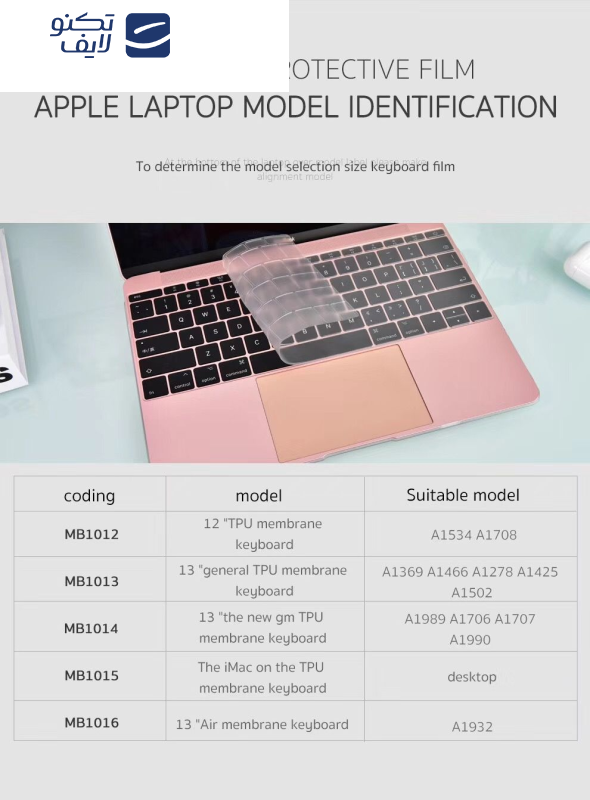 محافظ کیبورد کوتتسی مدل MB1014 مناسب برای مک بوک پرو 13 اینچ محافظ کیبورد کوتتسی مدل MB1014 مناسب برای مک بوک پرو 13 اینچ
