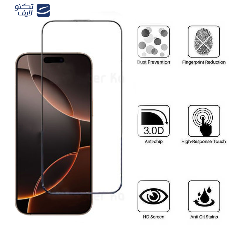 محافظ صفحه نمایش کی -زد دو مدل Full-Glassمناسب برای گوشی موبایل اپل iPhone 16 Pro Max محافظ صفحه نمایش کی -زد دو مدل Full-Glassمناسب برای گوشی موبایل اپل iPhone 16 Pro Max