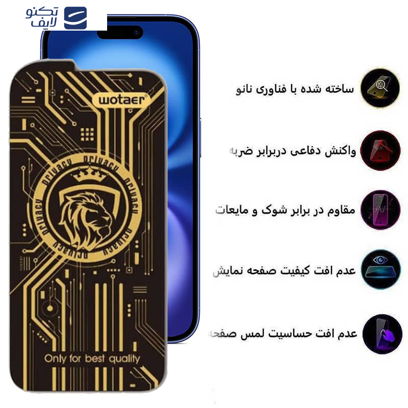 محافظ صفحه نمایش حریم شخصی اپیکوی مدل Wotaer Privacy مناسب برای گوشی موبایل اپل iPhone 16 / iPhone 15 محافظ صفحه نمایش حریم شخصی اپیکوی مدل Wotaer Privacy مناسب برای گوشی موبایل اپل iPhone 16 / iPhone 15