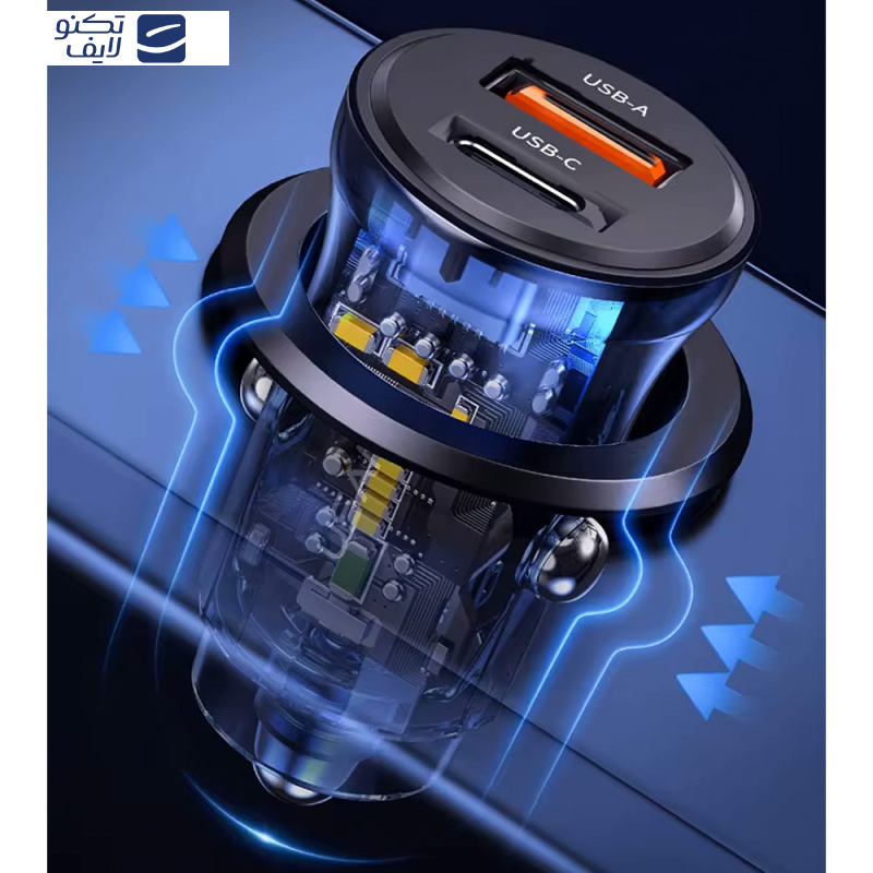 شارژر فندکی 30 وات یوسمز مدل CC164 شارژر فندکی 30 وات یوسمز مدل CC164