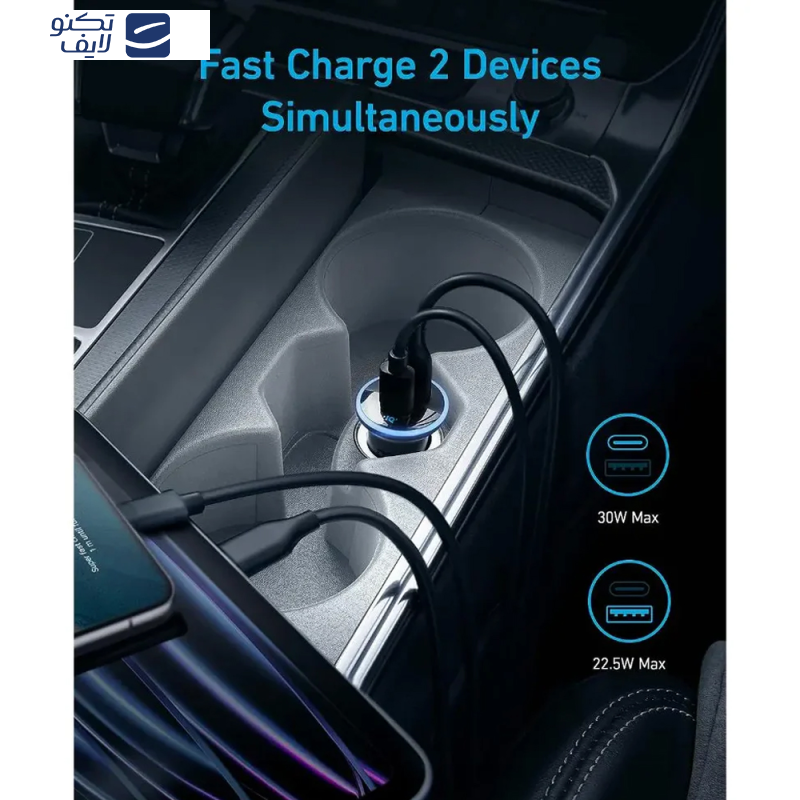 شارژر فندکی ۵۲.۵ وات انکر مدل A2735 شارژر فندکی ۵۲.۵ وات انکر مدل A2735