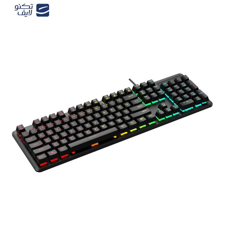 کیبورد گیمینگ لاجی کی مدل K310B، سوییچ مکانیکال آبی، Full-Size، نورپردازی RGB کیبورد گیمینگ لاجی کی مدل K310B، سوییچ مکانیکال آبی، Full-Size، نورپردازی RGB