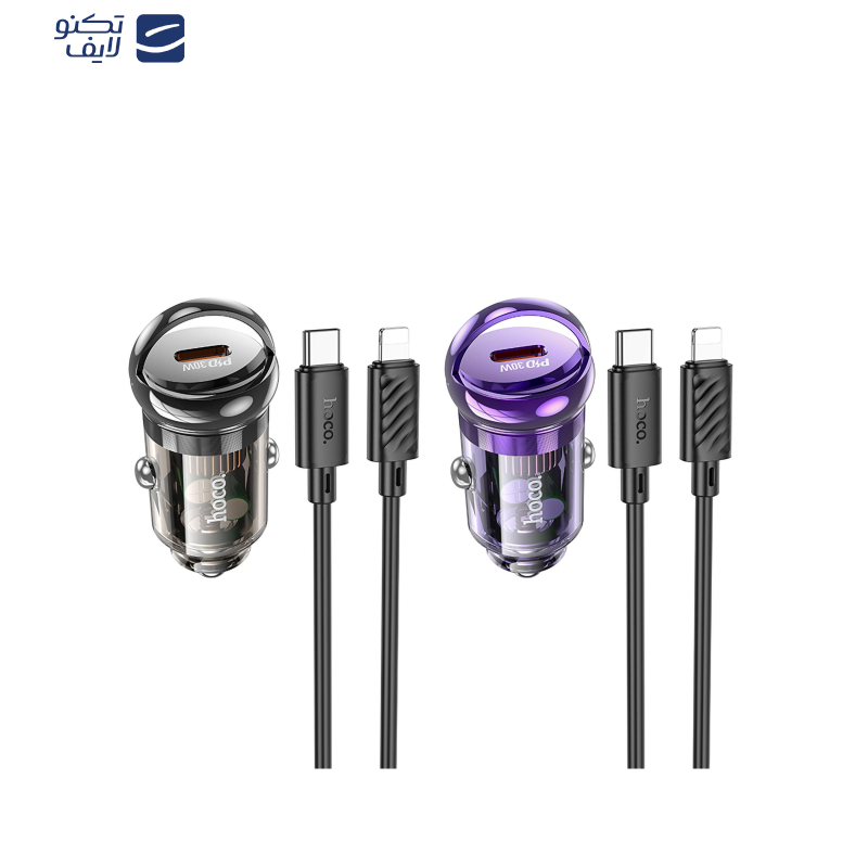 شارژر فندکی 30 وات هوکو مدل Z53 به همراه کابل تبدیل لایتنینگ  شارژر فندکی 30 وات هوکو مدل Z53 به همراه کابل تبدیل لایتنینگ