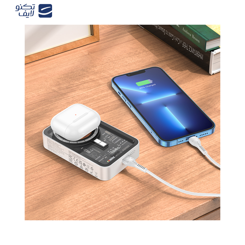 پاوربانک هوکو مدل Q10A WIRELESS PD+QC3.0 20W ظرفیت 10000 میلی آمپر ساعت پاوربانک هوکو مدل Q10A WIRELESS PD+QC3.0 20W ظرفیت 10000 میلی آمپر ساعت