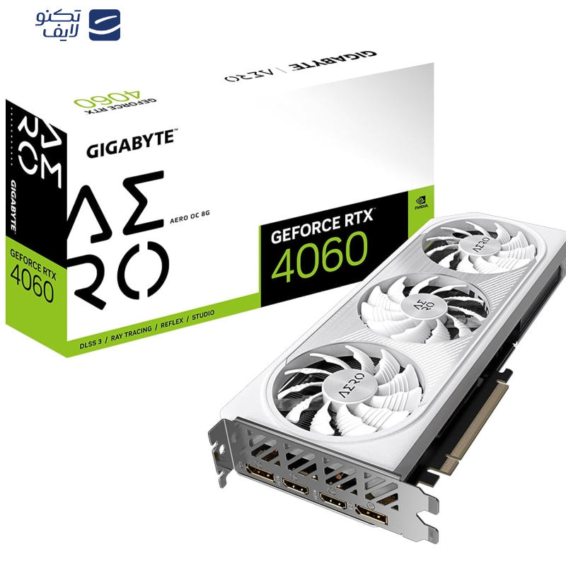 کارت گرافیک گیگابایت مدل GeForce RTX™ 4060 AERO OC 8G کارت گرافیک گیگابایت مدل GeForce RTX™ 4060 AERO OC 8G