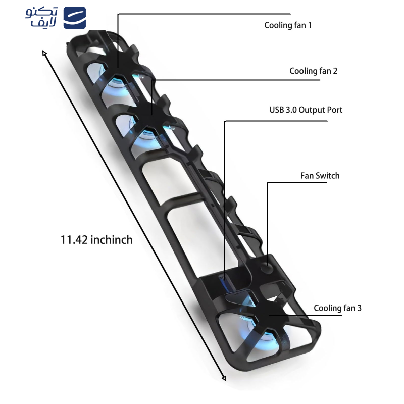 فن خنک کننده پلی استیشن 5 اسلیم دابی مدل TP5-3538  فن خنک کننده پلی استیشن 5 اسلیم دابی مدل TP5-3538