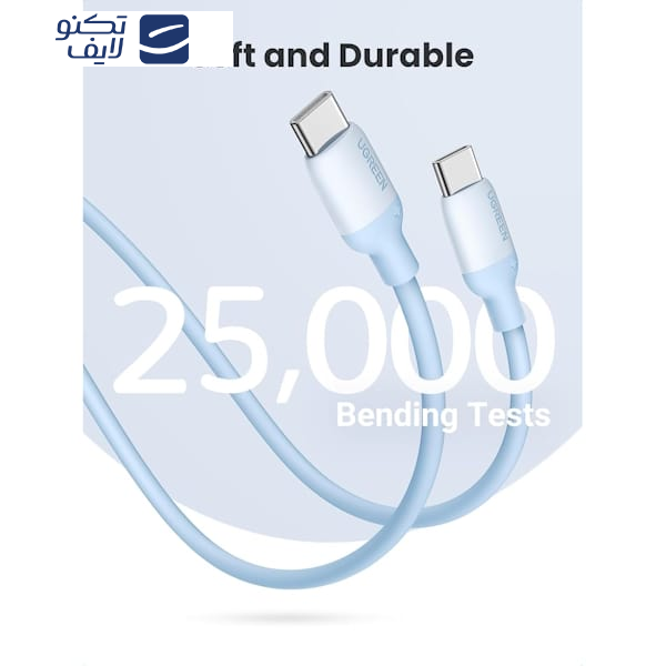 کابل USB-C  یوگرین مدل US563 کد 15279طول 1متر کابل USB-C  یوگرین مدل US563 کد 15279طول 1متر