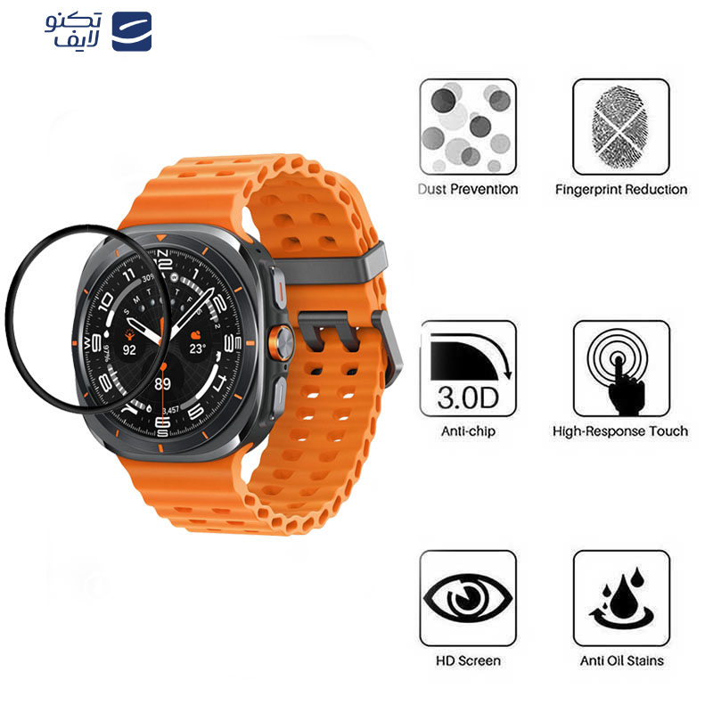محافظ صفحه نمایش بوف مدل Full glue مناسب برای ساعت هوشمند سامسونگ Galaxy Watch 7 Ultra 47mm محافظ صفحه نمایش بوف مدل Full glue مناسب برای ساعت هوشمند سامسونگ Galaxy Watch 7 Ultra 47mm