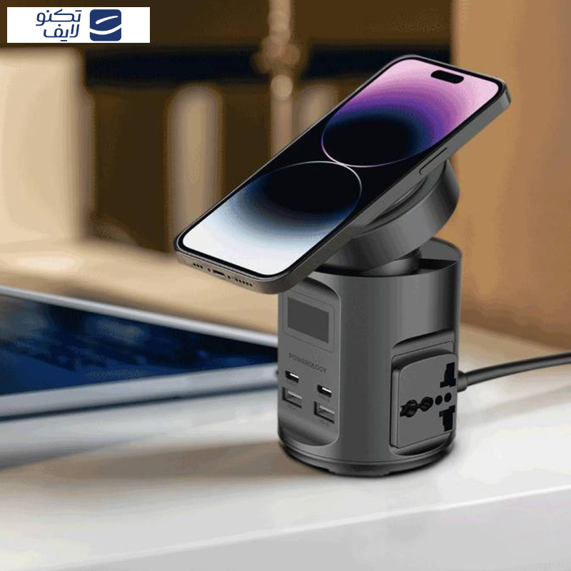 داک شارژر بی سیم پاورولوجی مدل MAGSAFE PWCUQC014 داک شارژر بی سیم پاورولوجی مدل MAGSAFE PWCUQC014