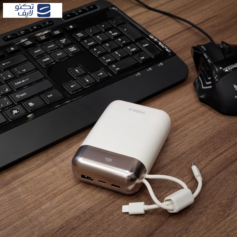  پاوربانک هیسکا مدل HP-219PD ظرفیت 20000 میلی آمپر ساعت
