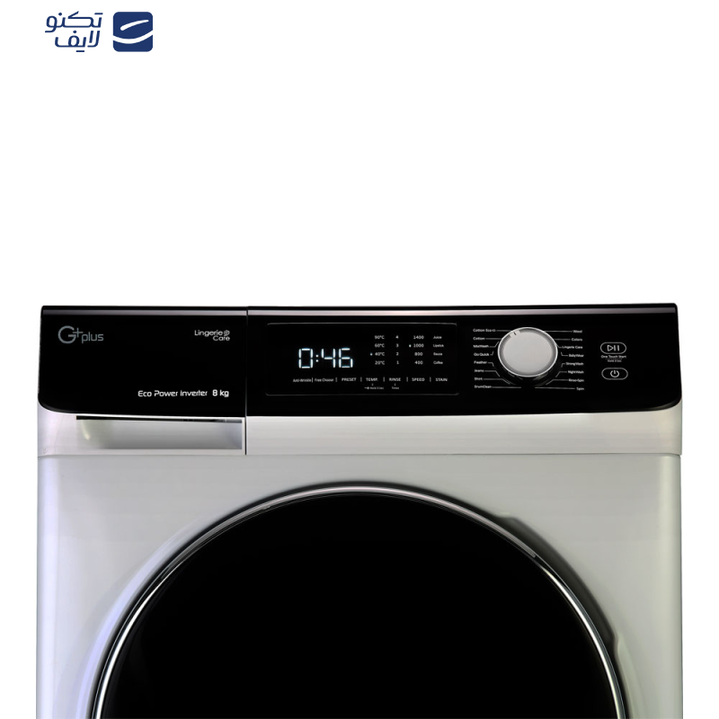 ماشین لباسشویی جی پلاس مدل GWM-K8540T ظرفیت 8 کیلوگرم ماشین لباسشویی جی پلاس مدل GWM-K8540T ظرفیت 8 کیلوگرم
