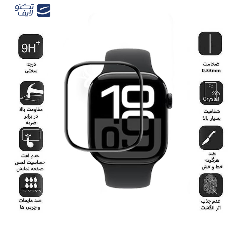 محافظ صفحه نمایش اپیکوی مدل Super Flex مناسب برای اپل واچ سری 10 سایز 42 میلی متری  محافظ صفحه نمایش اپیکوی مدل Super Flex مناسب برای اپل واچ سری 10 سایز 42 میلی متری