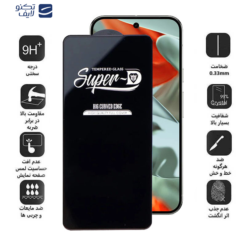 محافظ صفحه نمایش اپیکوی مدل Super 5D مناسب برای گوشی موبایل گوگل Pixel 9 Pro XL محافظ صفحه نمایش اپیکوی مدل Super 5D مناسب برای گوشی موبایل گوگل Pixel 9 Pro XL