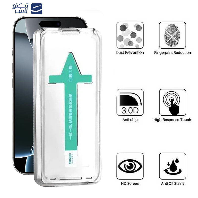 محافظ صفحه نمایش اپیکوی مدل Xundd Axe Easy install مناسب برای گوشی موبایل اپل iPhone 16 Pro  محافظ صفحه نمایش اپیکوی مدل Xundd Axe Easy install مناسب برای گوشی موبایل اپل iPhone 16 Pro