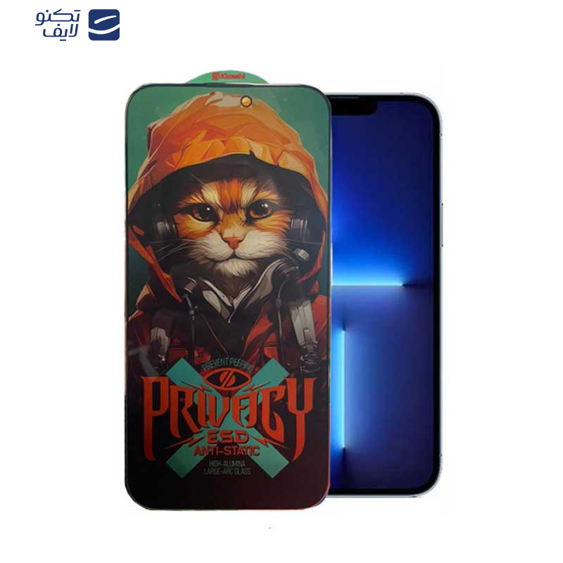 محافظ صفحه نمایش حریم شخصی اپیکوی مدل Privacy Hoodie Cat مناسب برای گوشی موبایل اپل iPhone 13 Pro Max /14 plus  محافظ صفحه نمایش حریم شخصی اپیکوی مدل Privacy Hoodie Cat مناسب برای گوشی موبایل اپل iPhone 13 Pro Max /14 plus