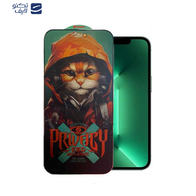محافظ صفحه نمایش حریم شخصی اپیکوی مدل Hoodie Cat مناسب برای گوشی موبایل اپل iPhone 13 / 14 / 13 pro محافظ صفحه نمایش حریم شخصی اپیکوی مدل Hoodie Cat مناسب برای گوشی موبایل اپل iPhone 13 / 14 / 13 pro