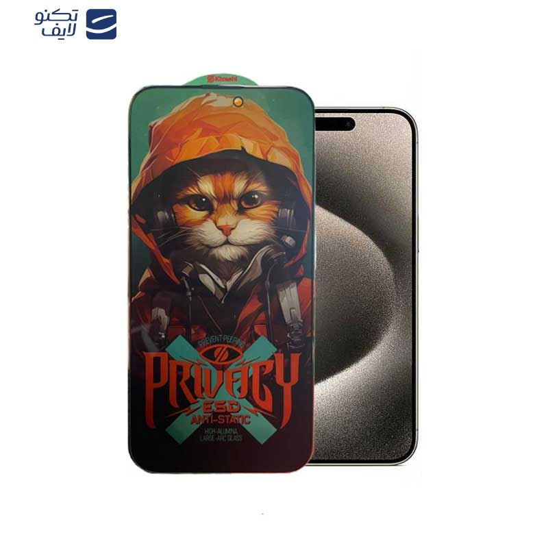 محافظ صفحه نمایش حریم شخصی اپیکوی مدل Privacy Hoodie Cat مناسب برای گوشی موبایل اپل iPhone 15 Pro Max محافظ صفحه نمایش حریم شخصی اپیکوی مدل Privacy Hoodie Cat مناسب برای گوشی موبایل اپل iPhone 15 Pro Max