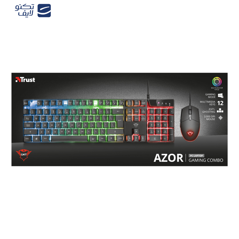 کیبورد و ماوس مخصوص بازی تراست مدل GXT 838 Azor