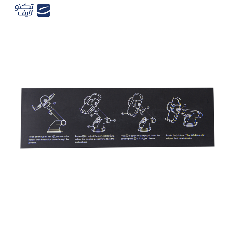 پایه نگهدارنده گوشی موبایل و تبلت کی اف-سنیور مدل CM_108 پایه نگهدارنده گوشی موبایل و تبلت کی اف-سنیور مدل CM_108