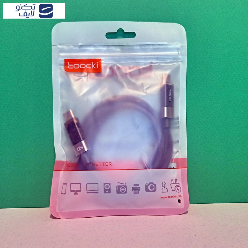 کابل USB-C توکی مدل 100W TQ-X38C2 طول 1 متر کابل USB-C توکی مدل 100W TQ-X38C2 طول 1 متر