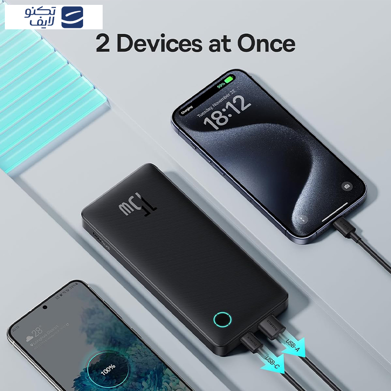 پاوربانک باسئوس 15 وات مدل Airpow Lite PPAP-10A Cosmic ظرفیت 10000 میلی آمپر ساعت پاوربانک باسئوس 15 وات مدل Airpow Lite PPAP-10A Cosmic ظرفیت 10000 میلی آمپر ساعت