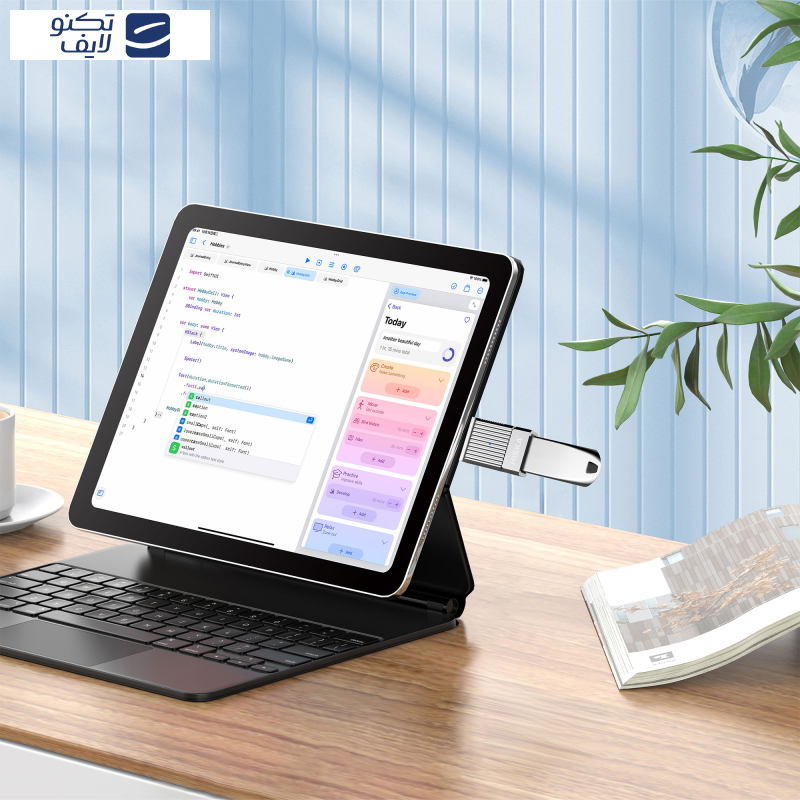 مبدل OTG USB به USB-C هیسکا مدل H6 مبدل OTG USB به USB-C هیسکا مدل H6