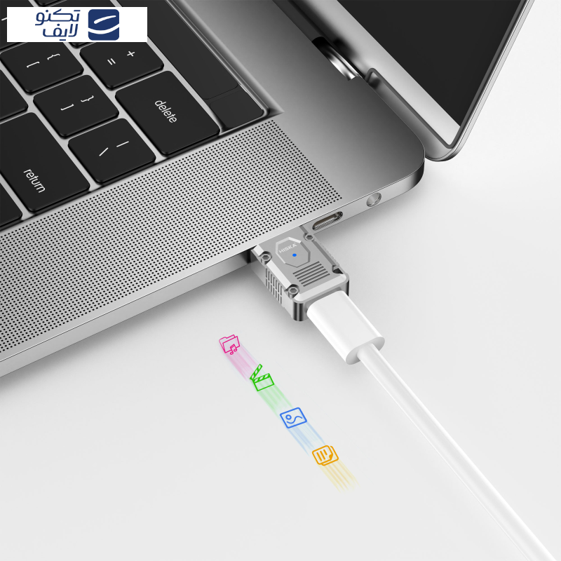 مبدل USB OTG  به USB-C هیسکا مدل H9 مبدل USB OTG  به USB-C هیسکا مدل H9