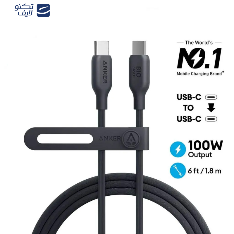 کابل USB-C انکر مدل A80F2H11 طول 1.83 متر کابل USB-C انکر مدل A80F2H11 طول 1.83 متر
