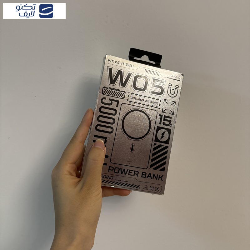 پاوربانک موو اسپید مدل W05 ظرفیت 5000 میلی آمپر ساعت پاوربانک موو اسپید مدل W05 ظرفیت 5000 میلی آمپر ساعت