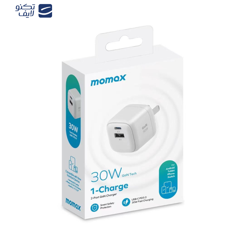 شارژر دیواری 30 وات مومکس مدل um71 شارژر دیواری 30 وات مومکس مدل um71