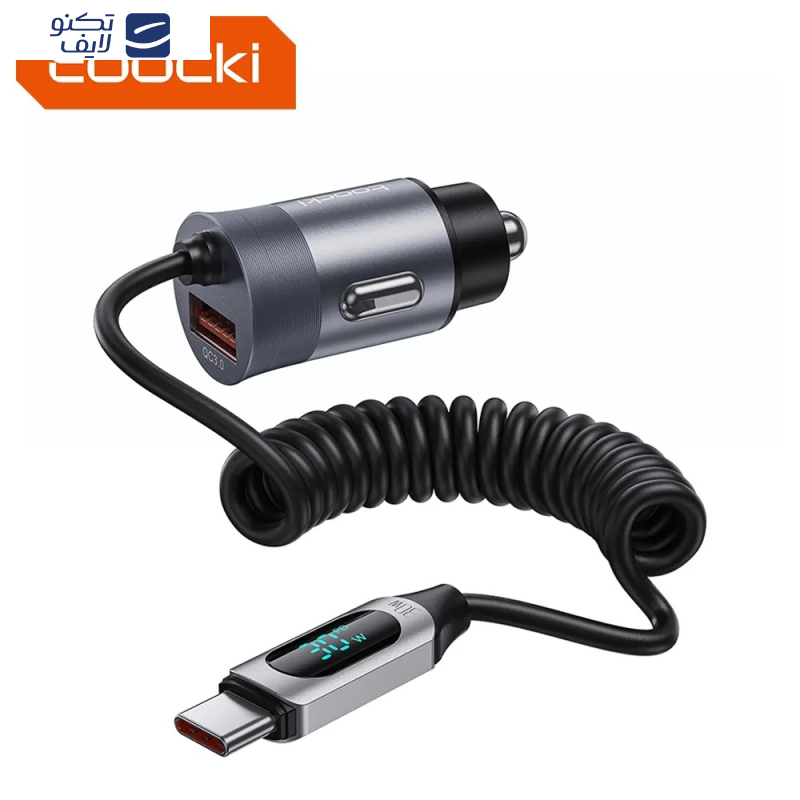 شارژر فندکی 65 وات توکی مدل  TCCAX-TH10 شارژر فندکی 65 وات توکی مدل  TCCAX-TH10