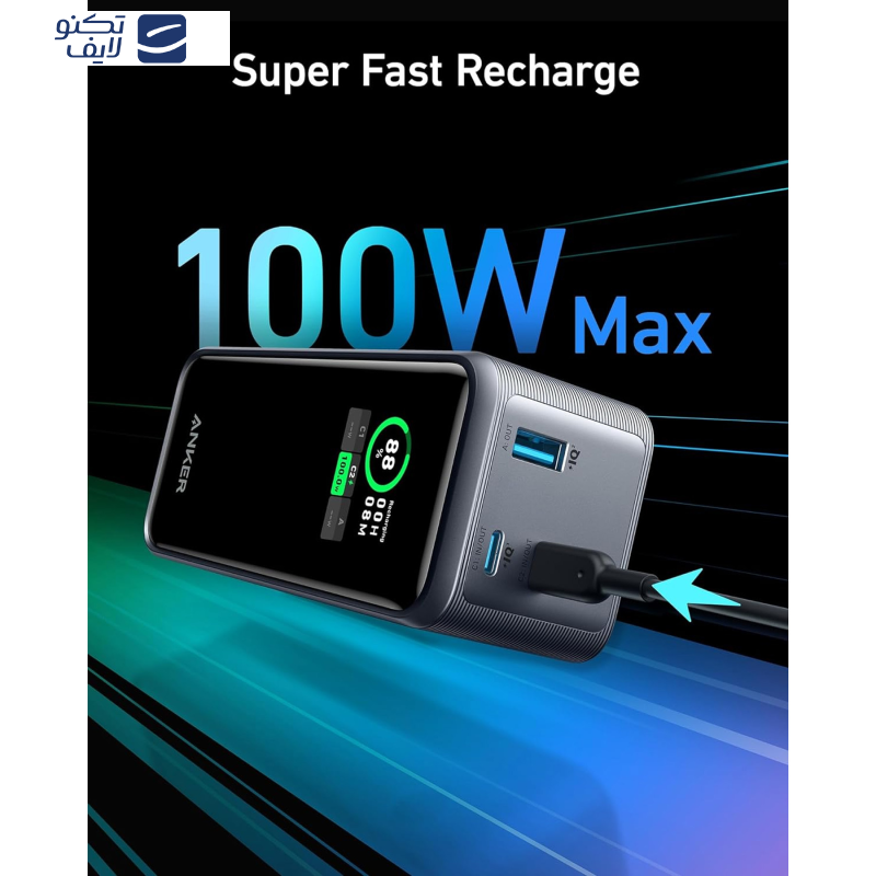 پاوربانک انکر مدل A1336 ظرفیت 20000 میلی آمپر ساعت پاوربانک انکر مدل A1336 ظرفیت 20000 میلی آمپر ساعت